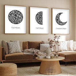 Wallity Huhu225 Conjunto de 3 Cuadros Decorativos 20 x 30 cm